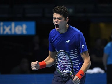 File photo of Milos Raonic. Reuters
