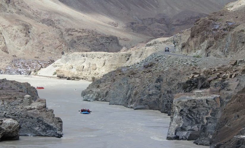 White water rafting in Zanskar Valley. Image courtesy: Facebook