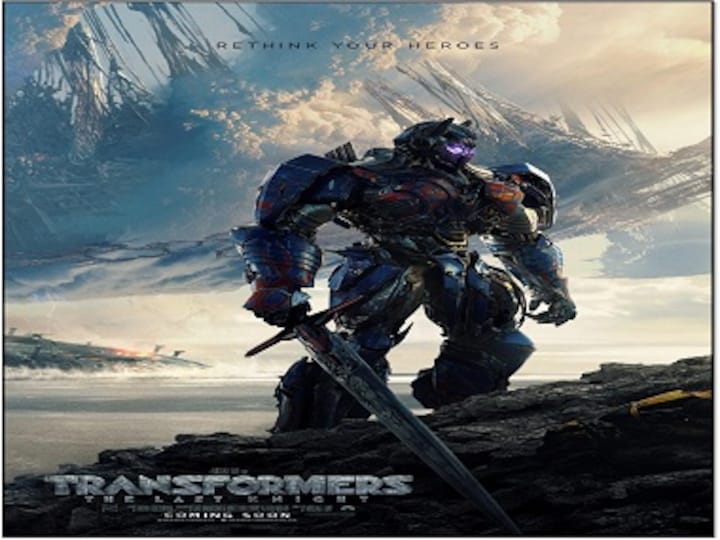 Optimus Prime strikes back, stronger and darker, in new Transformers: The Last Knight poster