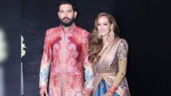 Yuvraj Singh, Hazel Keech's glitzy wedding reception: MS Dhoni, Sachin Tendulkar among guests