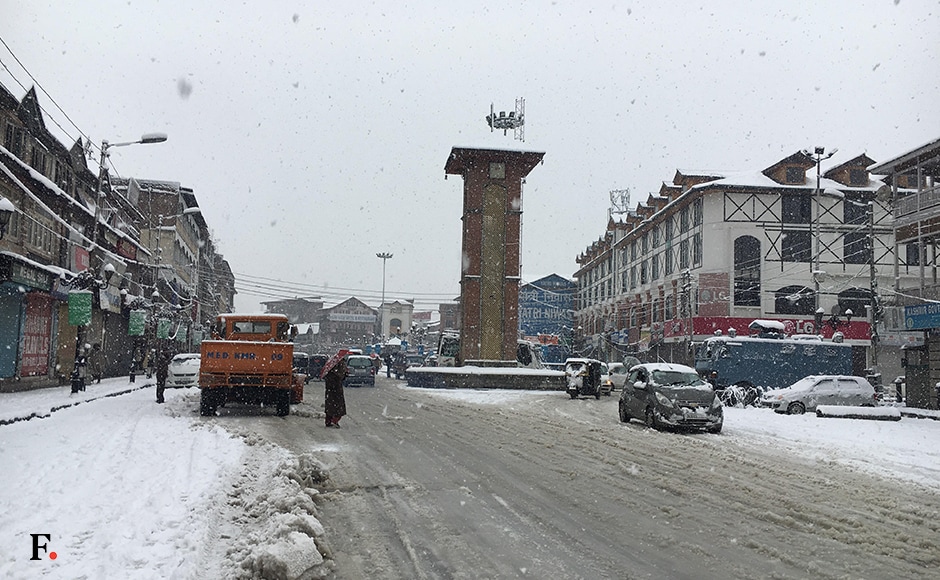 Normal life in Kashmir was thrown out of gear as snow continued for the fourth day, virtually cutting of Valley from rest of the country. Image courtesy Faisal Khan Normal life in Kashmir was thrown out of gear as snow continued for the fourth day, virtually cutting of Valley from rest of the country. Image courtesy Faisal Khan