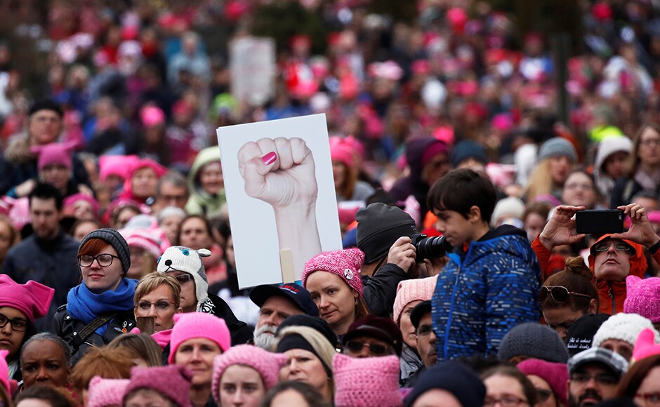 Millions of people flooded cities in the United States and aound the world to protest against President Donald Trump in what is being considered as the biggest worldwide inaugural protest in history. Photo: Reuters Millions of people flooded cities in the United States and aound the world to protest against President Donald Trump in what is being considered as the biggest worldwide inaugural protest in history. Photo: Reuters