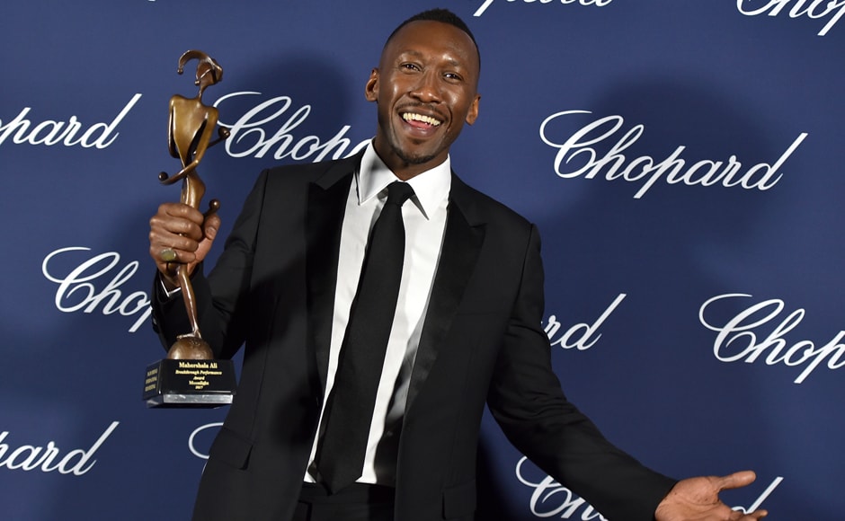 Mahershala Ali poses backstage with the award for breakthrough performance for 'Moonlight' at the 28th annual Palm Springs International Film Festival Awards Gala. AP Photo Mahershala Ali poses backstage with the award for breakthrough performance for 'Moonlight' at the 28th annual Palm Springs International Film Festival Awards Gala. AP Photo