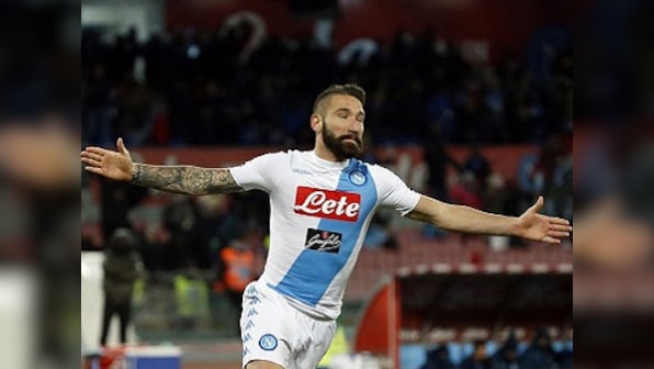 Serie A: Luca Tonelli seals dream Napoli debut with last-gasp winner against ten-man Sampdoria