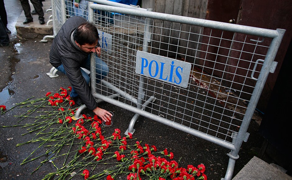 An estimated 600 people were celebrating inside the club that is also frequented by famous locals, including singers, actors and sports stars. Several shocked revelers were seen fleeing the scene after the attack as the music fell silent. The country has been rocked by a series of deadly attacks in 2016 carried out by the Islamic State group or Kurdish militants, killing more than 180 people. AP An estimated 600 people were celebrating inside the club that is also frequented by famous locals, including singers, actors and sports stars. Several shocked revelers were seen fleeing the scene after the attack as the music fell silent. The country has been rocked by a series of deadly attacks in 2016 carried out by the Islamic State group or Kurdish militants, killing more than 180 people. AP