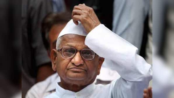 Anna Hazare to begin indefinite hunger strike at New Delhi's Ram Lila Maidan to demand Lokpal