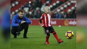 Watch: Bradley Lowery, terminally ill five-year-old Sunderland fan, wins goal of the month