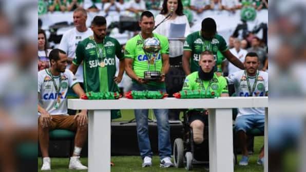 Chapecoense presented Copa Sudamericana trophy two months after tragedy