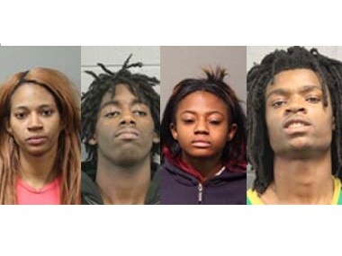 A collage of the suspects images, released by Chicago Police Department on Facebook