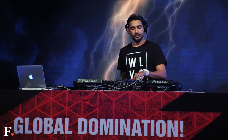 Nucleya plays a set before the stars arrive. Sachin Gokhale/Firstpost Nucleya plays a set before the stars arrive. Sachin Gokhale/Firstpost