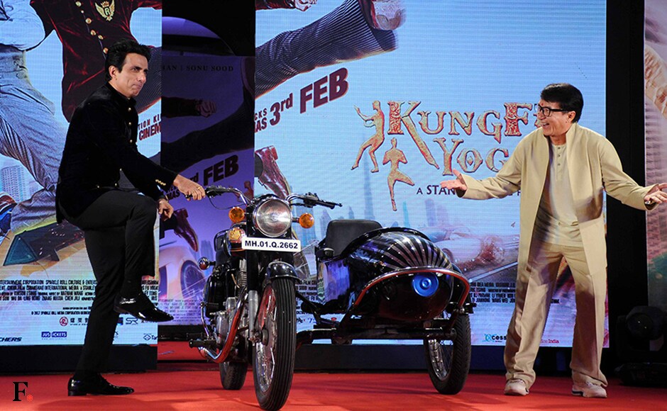 Jackie Chan is pleasantly surprised by the antics of Sonu Sood. Firstpost/Sachin Gokhale Jackie Chan is pleasantly surprised by the antics of Sonu Sood. Firstpost/Sachin Gokhale