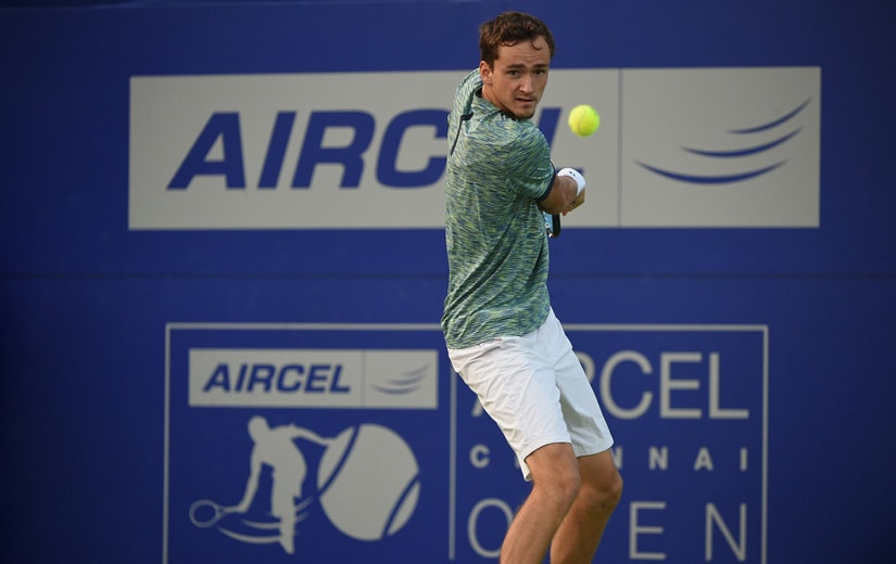 Russian tennis sensation Daniil Medvedev at the Chennai Open.