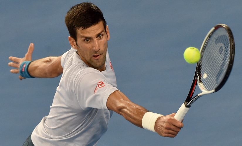 Novak Djokovic is looking to become the first man to hold seven Australian Open trophies. AFP
