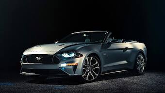 2018 Ford Mustang Convertible showcased in the United States