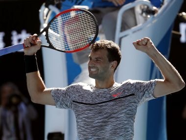 Australian Open 2017: Grigor Dimitrov downs David Goffin to reach 2nd Slam semi-final