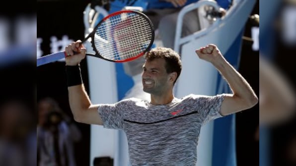 Australian Open 2017: Grigor Dimitrov downs David Goffin to reach 2nd Slam semi-final