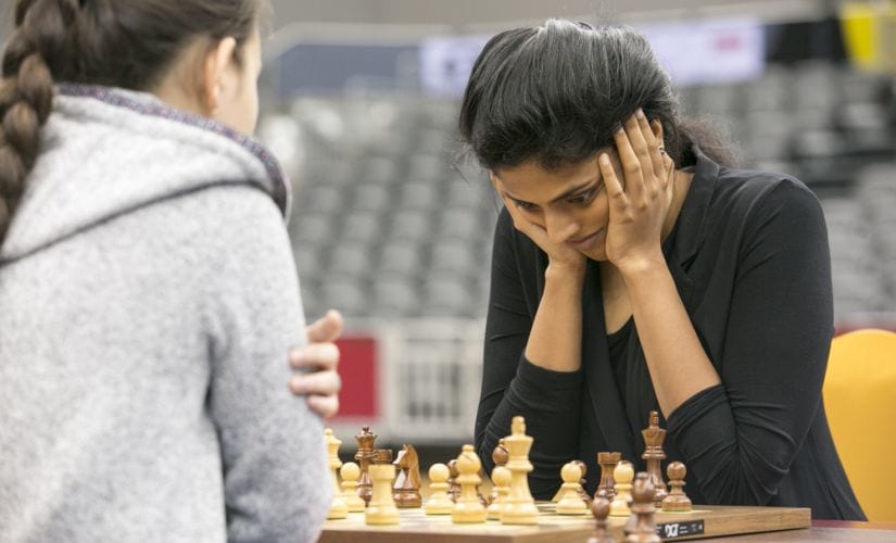 Harika just fell short of a medal at the World Blitz, by finishing fifth