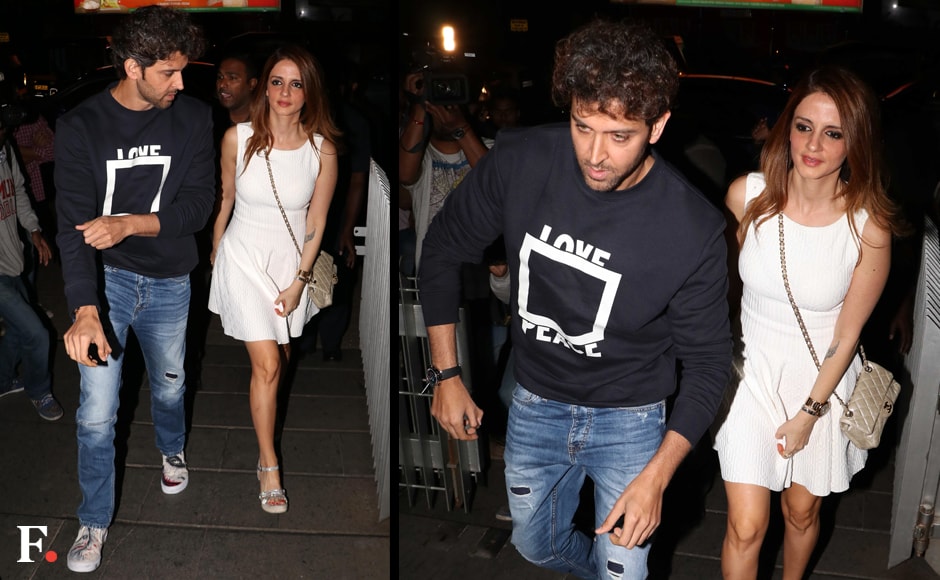 Hrithik Roshan celebrates his birthday with Sussanne Khan, Sanjay Gupta ...