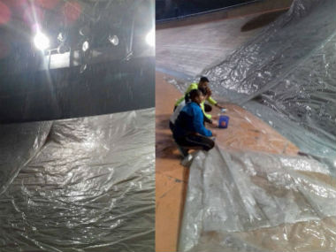 Asian Track Cycling Championships thrown in jeopardy after rain seeps through Delhi's IGI velodrome Asian Track Cycling Championships thrown in jeopardy after rain seeps through Delhi's IGI velodrome