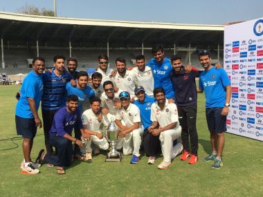 Irani Trophy: Wriddhiman Saha's double ton helps Rest of India clinch title Irani Trophy: Wriddhiman Saha's double ton helps Rest of India clinch title