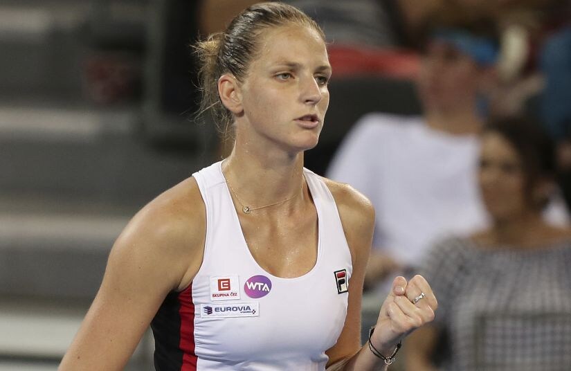 Karolina Pliskova had the perfect preparation by winning the lead-up Brisbane International, which helped her climb the rankings to five. AP