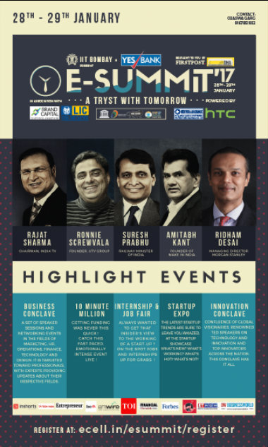 IIT-Bombay's two-day E-Summit to encourage budding entrepreneurs starts today IIT-Bombay's two-day E-Summit to encourage budding entrepreneurs starts today