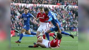 Premier League: Middlesbrough hold Jamie Vardy-less Leicester City to goalless draw