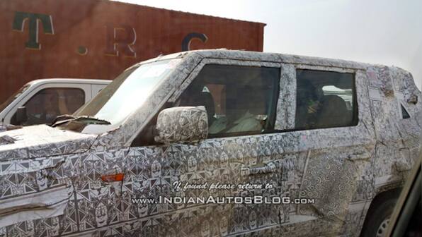 Spied: Mahindra TUV 500 (300XL) spotted testing in Surat