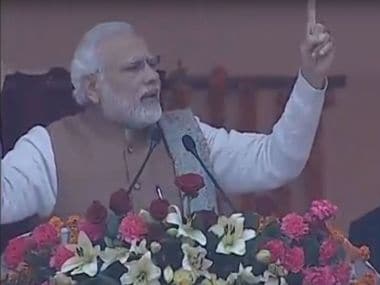 PM Narendra Modi in Lucknow on Monday.