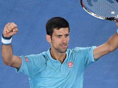 Novak Djokovic. AFP