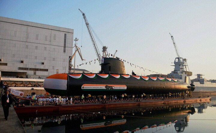 INS Khanderi, India's second Scorpene class submarine launched in Mumbai