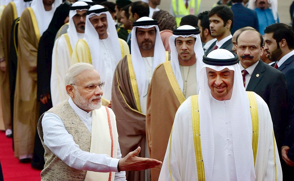 This is Sheikh Mohamed's second visit to India after his visit in February 2016. PTI This is Sheikh Mohamed's second visit to India after his visit in February 2016. PTI