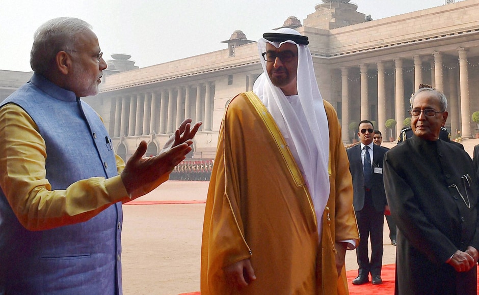Ties between India and the United Arab Emirates (UAE) have been on the upswing ever since Modi made a historical visit to the Gulf nation in August 2015. PTI Ties between India and the United Arab Emirates (UAE) have been on the upswing ever since Modi made a historical visit to the Gulf nation in August 2015. PTI