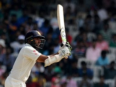 India's Parthiv Patel plays a shot against New Zealand. AFP