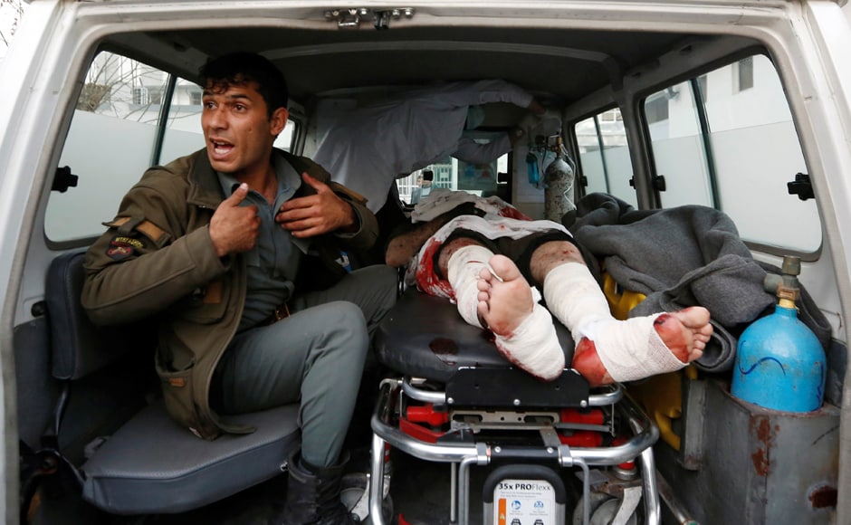 The explosion reportedly happened close to the American University and Noor hospital on Darulaman Road. Reuters The explosion reportedly happened close to the American University and Noor hospital on Darulaman Road. Reuters