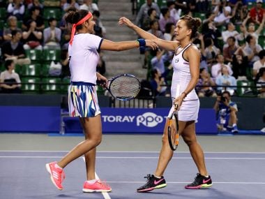 Sania Mirza-Barbora Strycova. AFP