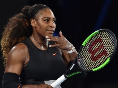 Serena Williams of the US at the Australian Open. AFP