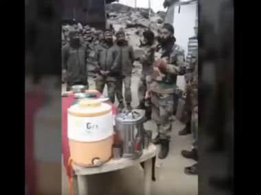 Sikh soldier singing in the video. Screenshot from YouTube video