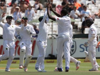 Kagiso Rabada of South Africa during day 2 of the 2nd Test against Sri Lanka. Getty