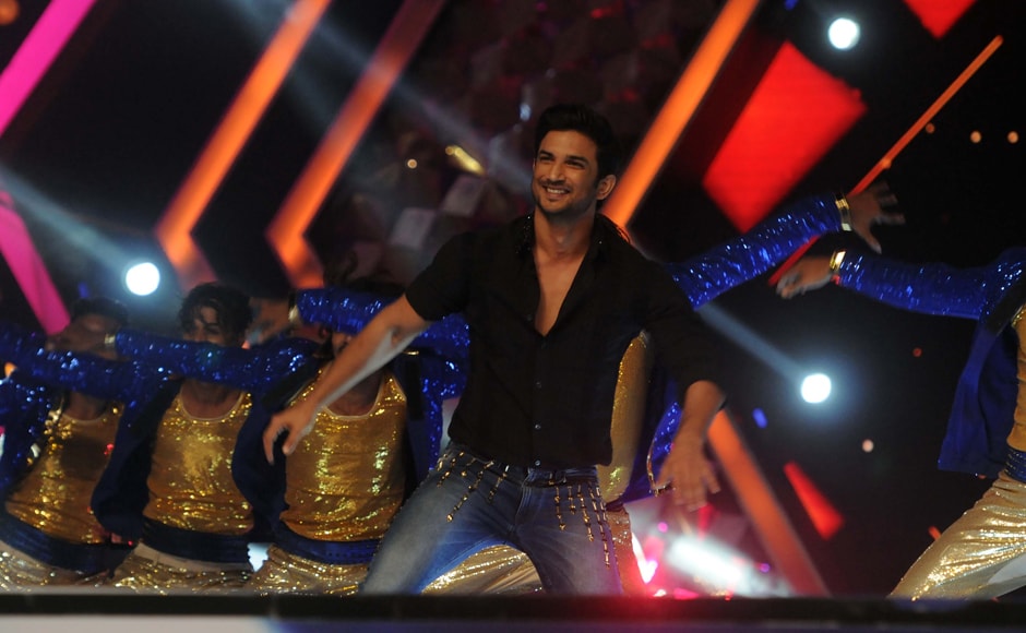Sushant Singh Rajput takes to the stage. Photo: Sachin Gokhale/Firstpost Sushant Singh Rajput takes to the stage. Photo: Sachin Gokhale/Firstpost
