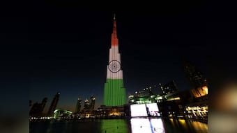Narendra Modi in UAE: Dubai's Burj Khalifa lights up with Tricolour to mark Indian PM's second visit