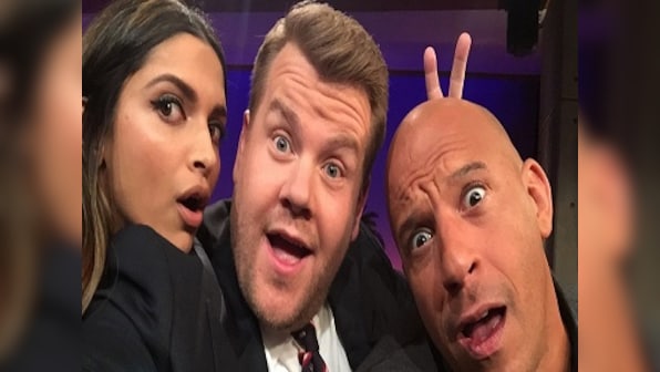 Deepika Padukone demonstrates Lungi Dance to James Corden on The Late Late Show