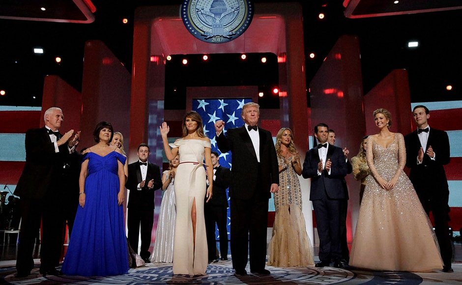 President Donald Trump acknowledges the crowd with first lady Melania Trump, Vice President Mike Pence and his wife Karen, left, and their families at the Freedom Ball. Americans and even the global geopolitical order will be fervently hoping that Trump proves competent enough for the job. AP President Donald Trump acknowledges the crowd with first lady Melania Trump, Vice President Mike Pence and his wife Karen, left, and their families at the Freedom Ball. Americans and even the global geopolitical order will be fervently hoping that Trump proves competent enough for the job. AP