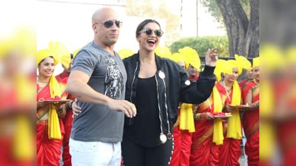 Vin Diesel in India with Deepika Padukone; welcomed with dhol, tilak: See all the photos