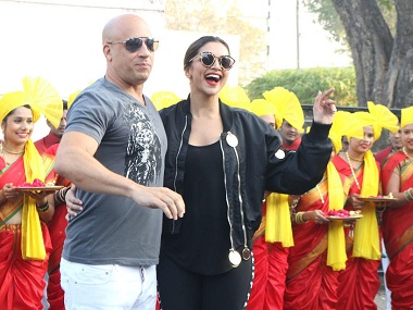 Vin Diesel in India with Deepika Padukone; welcomed with dhol, tilak: See all the photos Vin Diesel in India with Deepika Padukone; welcomed with dhol, tilak: See all the photos