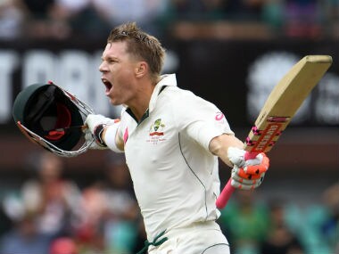 File photo of David Warner. AFP