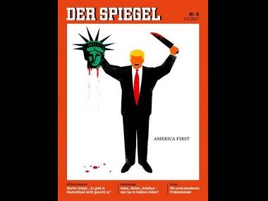 German magazine's controversial cover depicts Donald Trump beheading Statue of Liberty German magazine's controversial cover depicts Donald Trump beheading Statue of Liberty