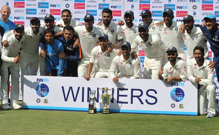 India defeat Bangladesh in one-off Test,  continue their domination at home