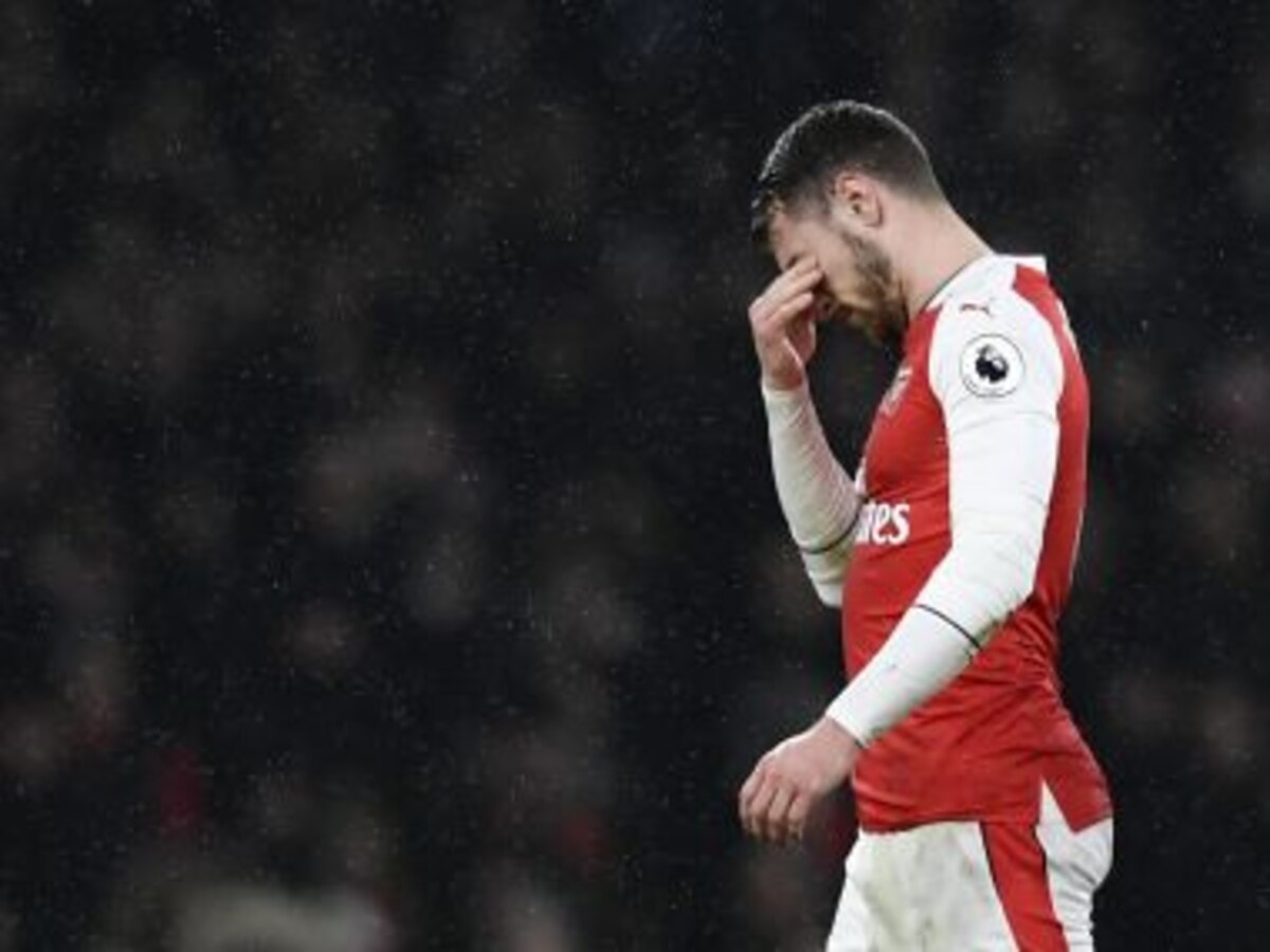 Arsenal midfielder Aaron Ramsey's celebration against Watford was