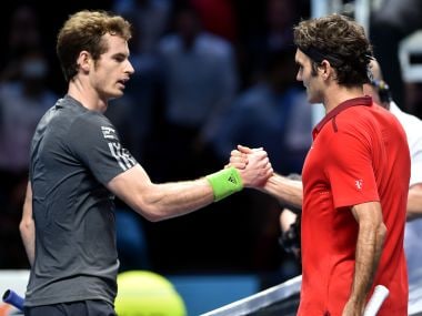 File photo of Switzerland's Roger Federer and Britain's Andy Murray. AFP